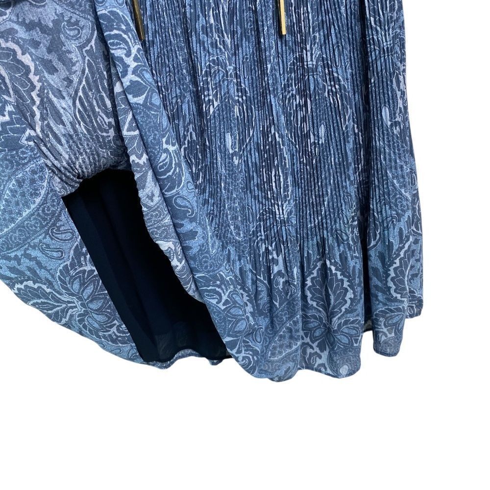 Michael Kors Dress M Georgette blue paisley - Picture 4 of 7